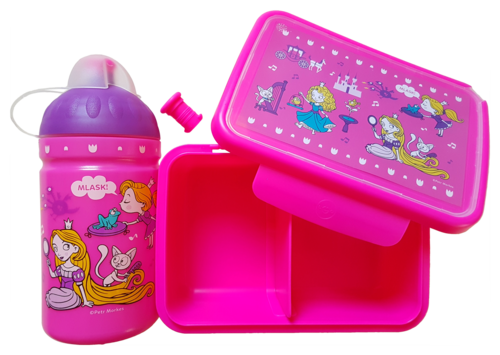 Svačinová krabička + zdravá láhev - 500 ml